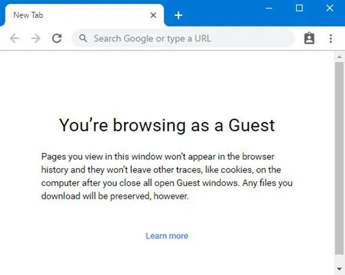 tryb gościa w chrome