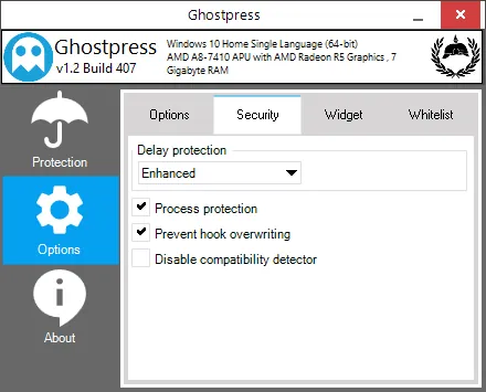 oprogramowanie antyhakerskie Ghostpress