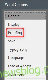Sprawdzanie w opcjach programu Word