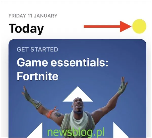 Stuknij swój awatar w aplikacji Apple App Store