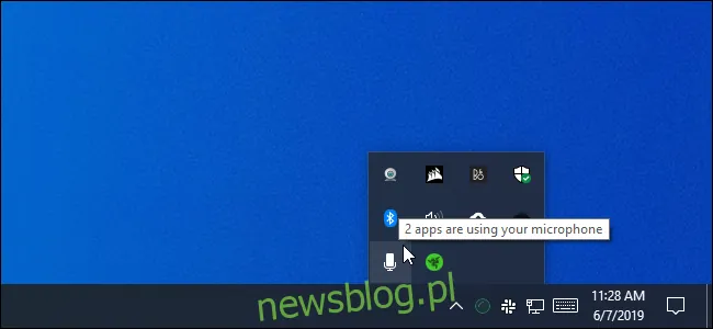 2 aplikacje używają wiadomości z mikrofonu w systemie Windows 10