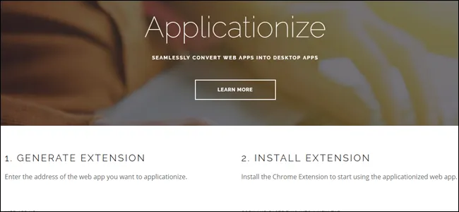 Applicationize, me witryna internetowa.