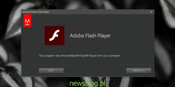 Jak całkowicie usunąć Flasha z Windows 10