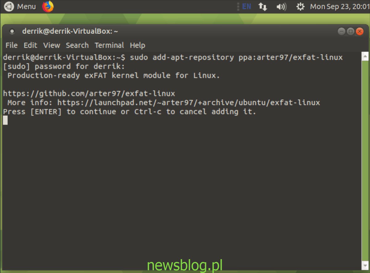 Jak uzyskać dostęp do systemów plików ExFat w systemie Ubuntu Linux