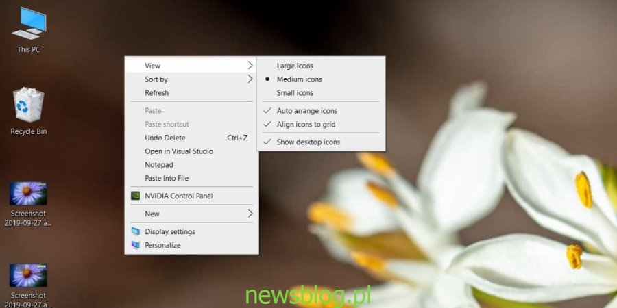 Jak zmienić rozmiar ikon pulpitu w systemie Windows 10