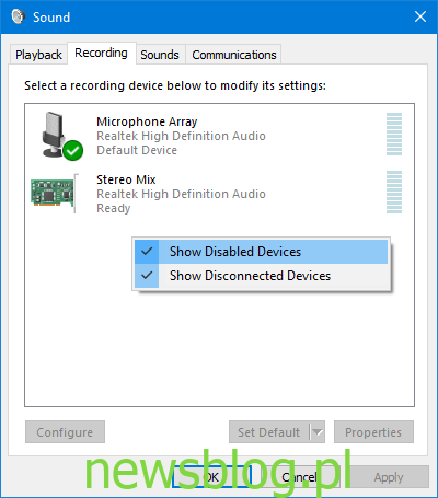 Zestaw słuchawkowy Bluetooth został odłączony, ale pojawia się w Urządzeniach dźwiękowych