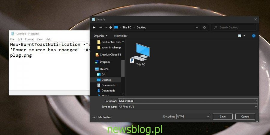 Jak tworzyć skrypty w Notatniku w systemie Windows 10