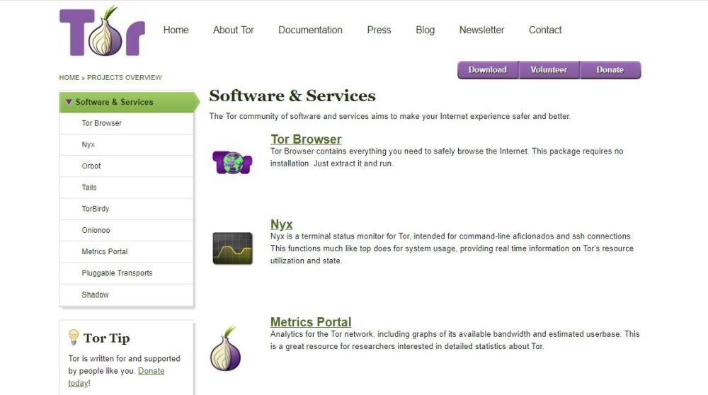 Codzienne zastosowania dla strony Tor 3 - Tor