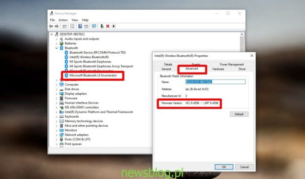 Jak sprawdzić Bluetooth 4.0 w systemie Windows 10