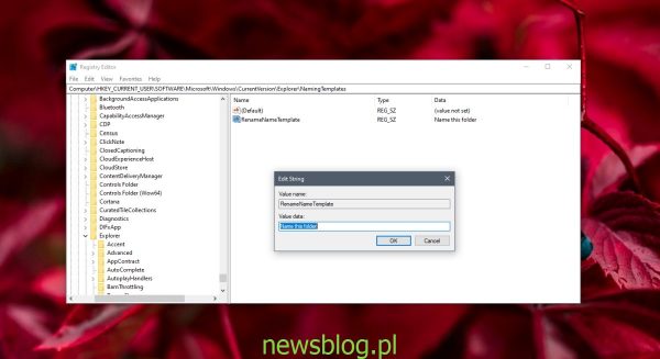 Jak zmienić domyślną nazwę nowego folderu w systemie Windows 10
