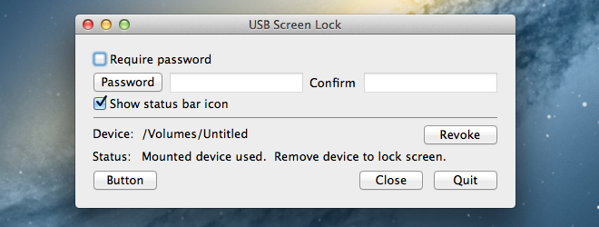 Blokada ekranu USB pref