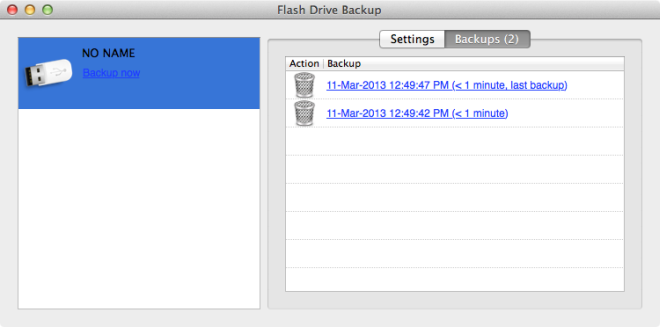 Kopie zapasowe Flash Drive