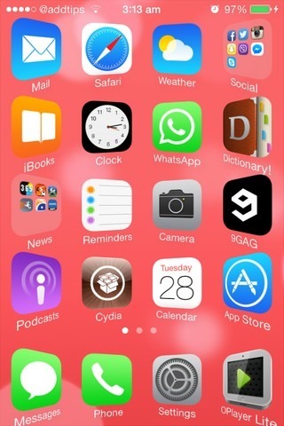 Springtomize 3 iOS Home