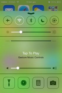 Gest Music Controls iOS CC