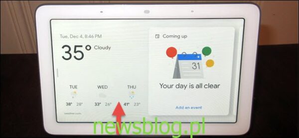 Google Home Hub ma ukryte menu ustawień ekranu