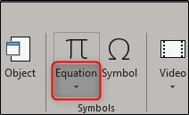 równanie w grupie symboli