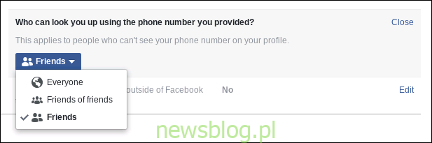 Jeśli korzystasz z SMS 2FA na Facebooku, Twój numer telefonu można przeszukiwać