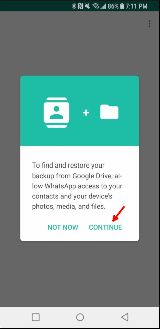 Pozwól WhatsApp przeglądać Twoje kontakty i pliki