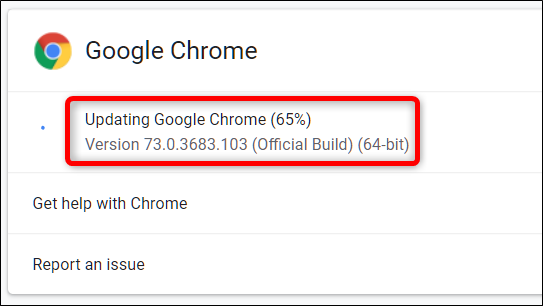 Google Chrome zaczyna się aktualizować