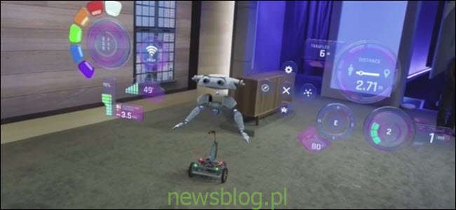 Robot IOT działający w systemie Raspberry Pi z hologramami