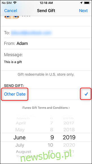zmienić datę dostarczenia prezentu