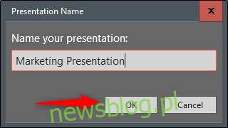 Nazwij swoją prezentację