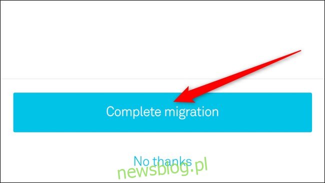 Aplikacja Nest Wybierz Complete Migration