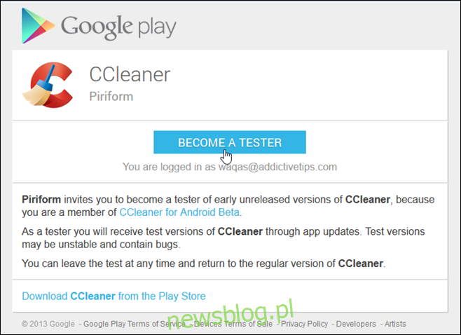 CCleaner dla Android_Become Tester