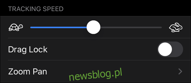 Dostosowywanie szybkości śledzenia wskaźnika w iOS 13 (iPadOS 13)