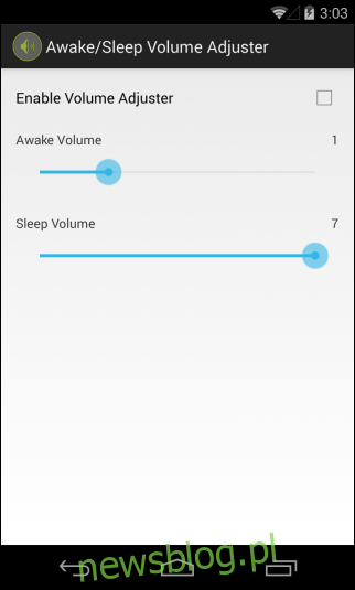Dostosuj głośność powiadomień na podstawie stanu uśpienia i przebudzenia [Android]