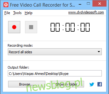 Darmowy rejestrator rozmów wideo dla połączeń Skype_Video