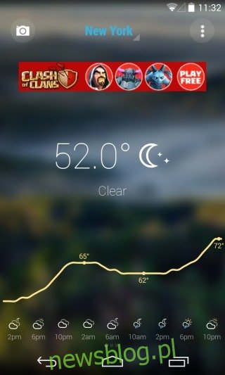 Jasna pogoda to kolejna wspaniała aplikacja i widżet pogodowy na Androida