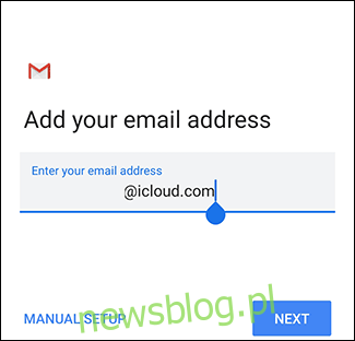 Ekran logowania Gmaila.