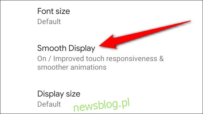 Google Pixel 4 Kliknij Smooth Display