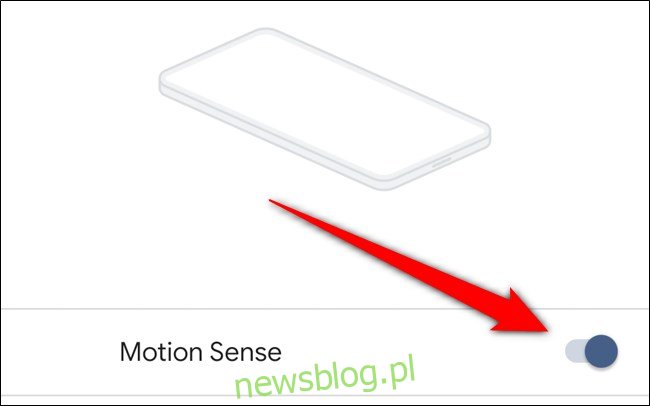 Google Pixel 4 Wyłącz Motion Sense