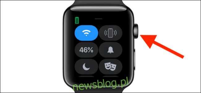 Naciśnij Digital Crown na Apple Watch