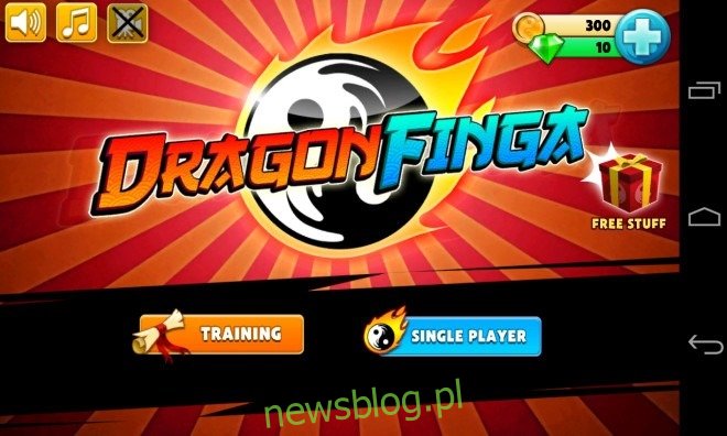 Główne menu Dragon Finga