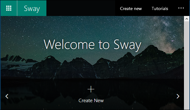 Strona główna aplikacji Sway