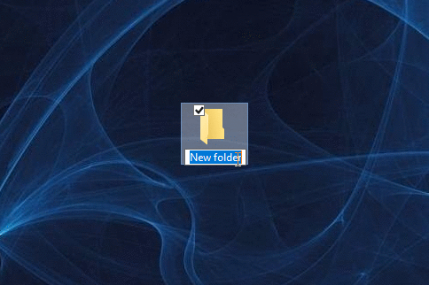 zmiana nazwy folderu powoduje zmianę jego ikony na ikonę panelu sterowania