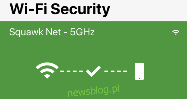 Ekran Zabezpieczenia Wi-Fi w programie Norton Mobile Security for iPhone