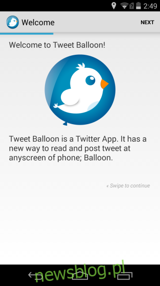 balon na Twitterze