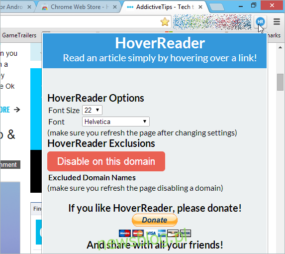 Hover Reader