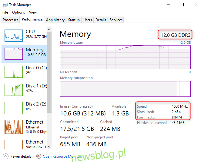 Jak sprawdzić, ile pamięci RAM jest w twoim komputerze (i jego prędkość)