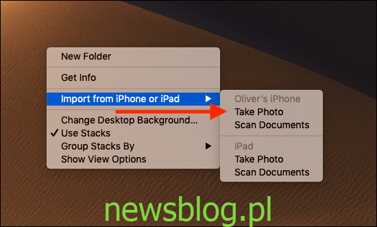 Jak natychmiastowo skanować dokumenty i dodawać zdjęcia na komputerze Mac za pomocą kamery Continuity