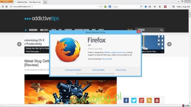 Przywróć klasyczny motyw Firefox 29