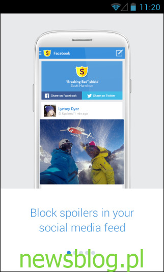 Spoiler Shield ukrywa spoilery z Facebooka i Twittera na Androidzie, iOS