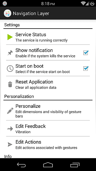 Warstwa nawigacji dla systemu Android 1