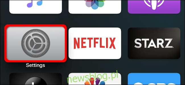 Aplikacja Apple TV Settings