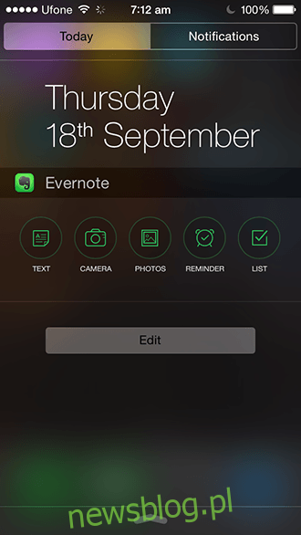 iOS 8 - Evernote