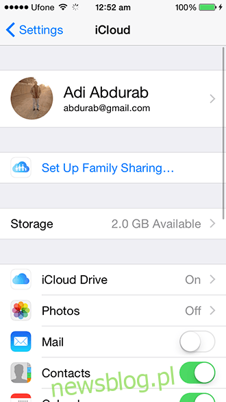 iOS 8 - Chmura rodzinna